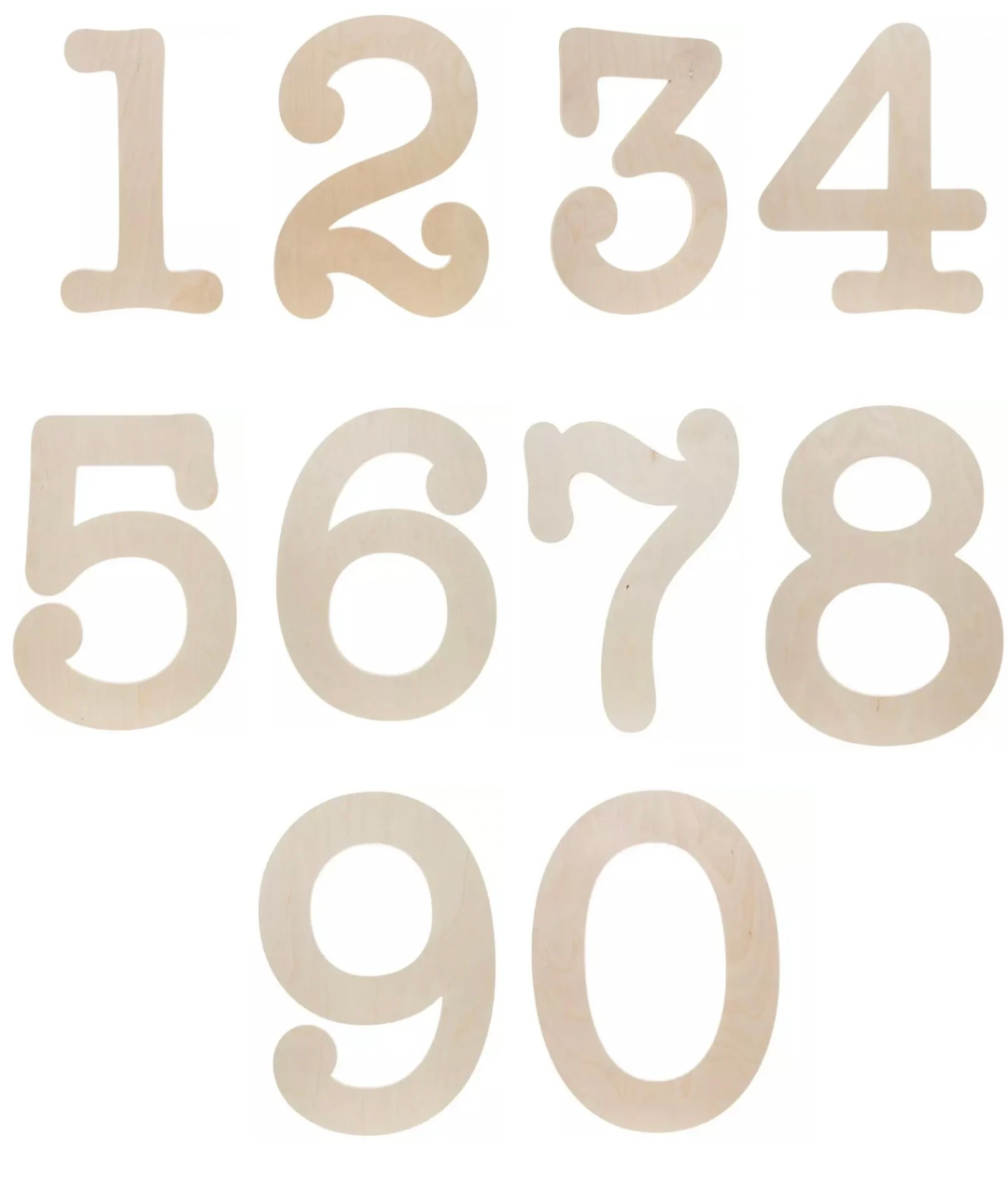 Custom Wooden Number